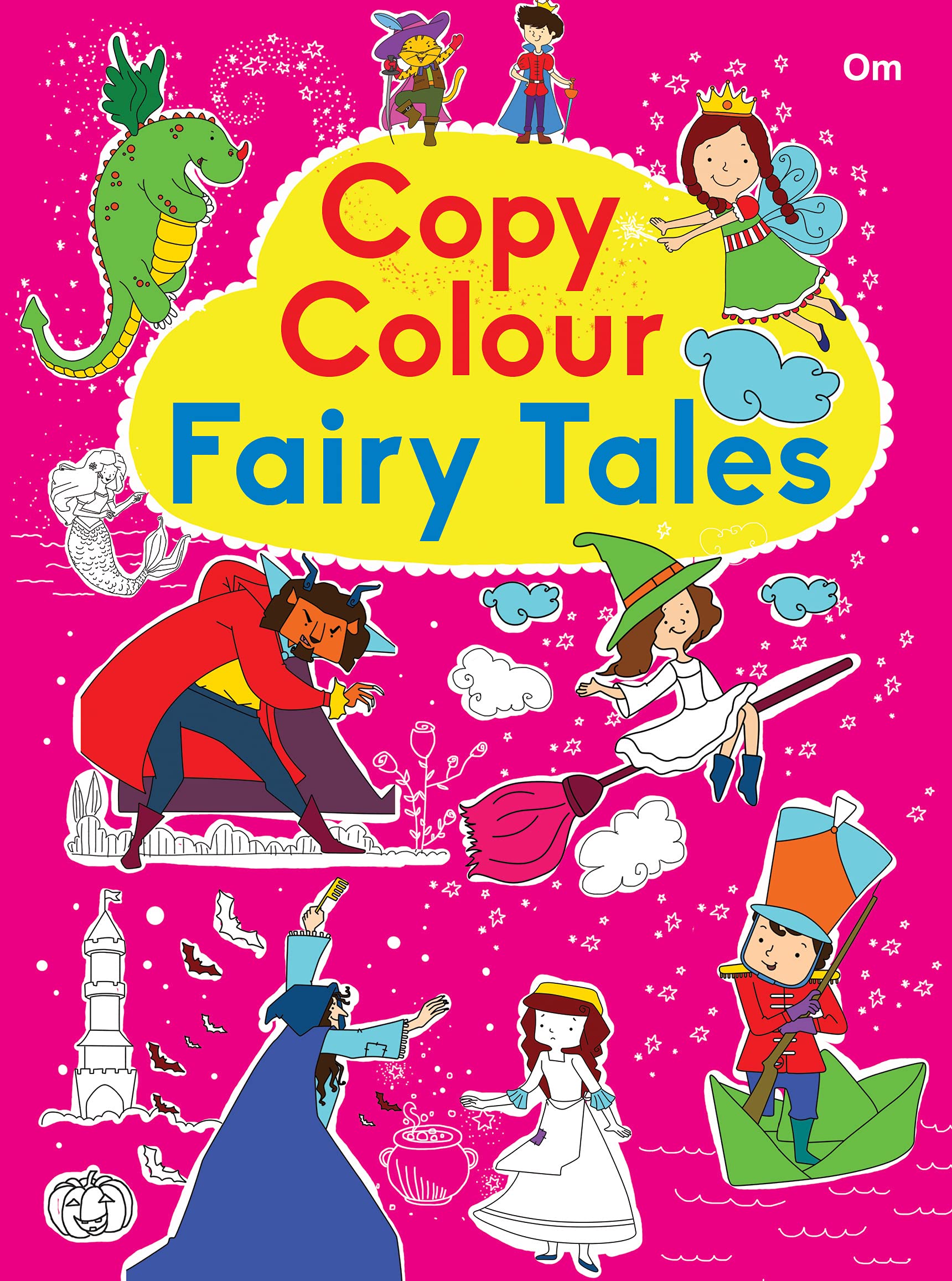 Colouring book : Copy Colour Fairy Tales (Colouring book for kids)