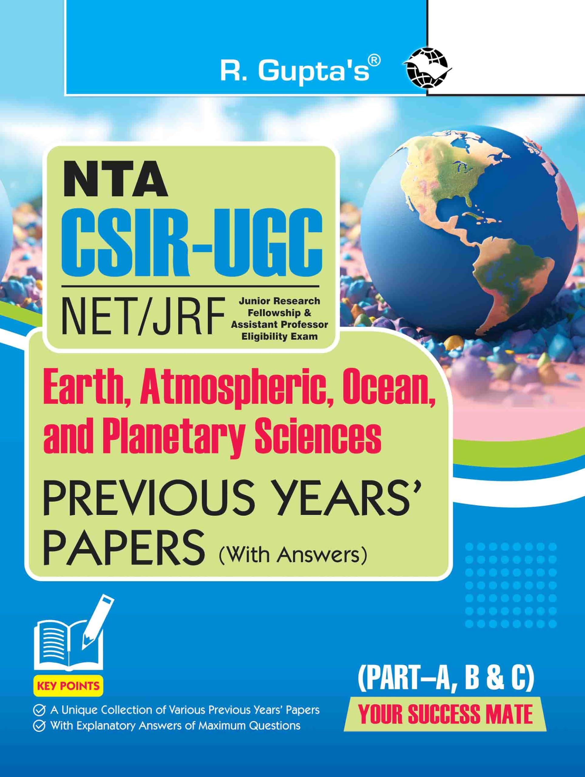 CSIRUGCNET/JRF: Earth, Atmospheric, Ocean and Planetary Sciences  Previous Years Papers (With Answers)
