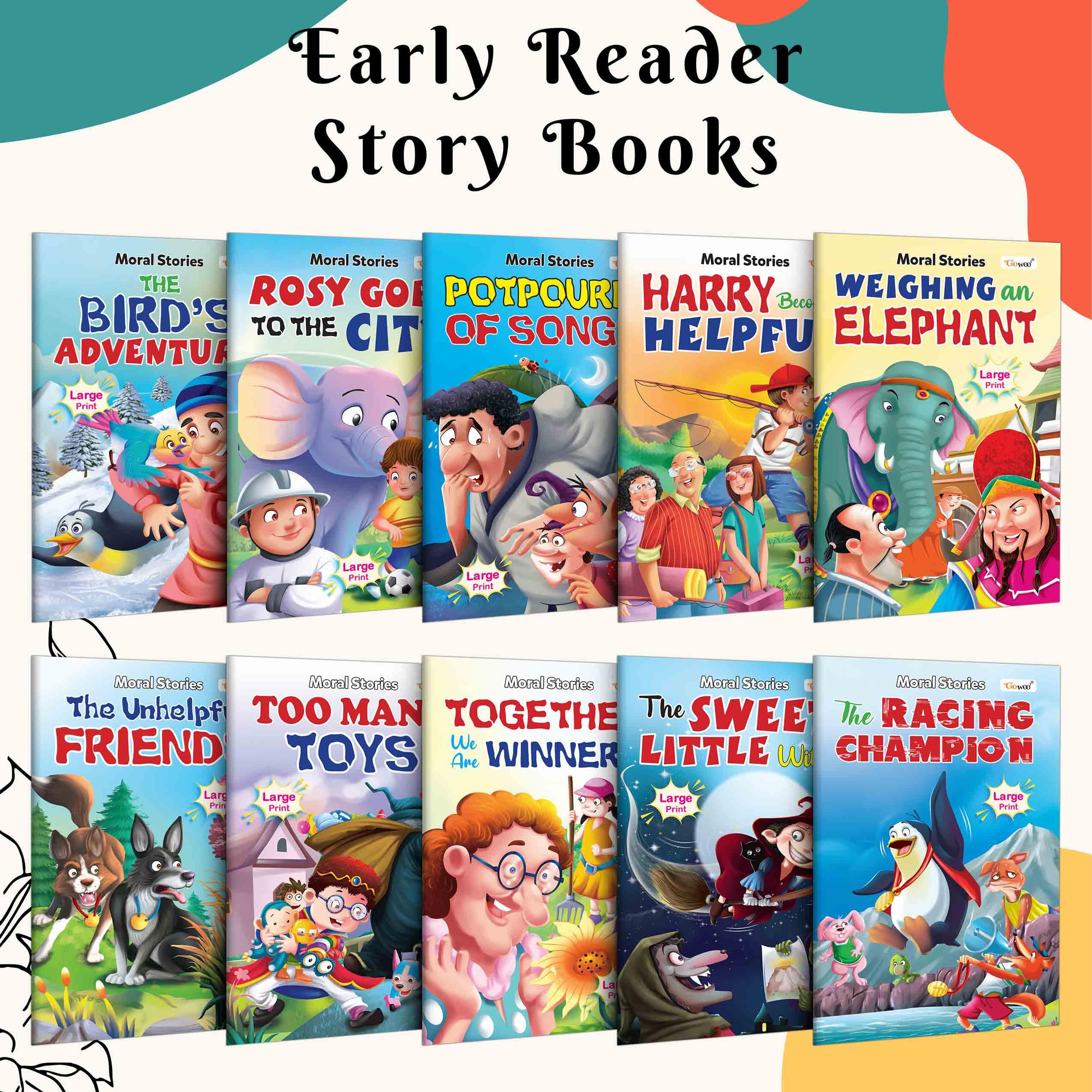 Gift Set for Kids Story Picture Library Pack 2 : Early Learning Picture Storybook Collection | Essential Combo of 10 Story Books
