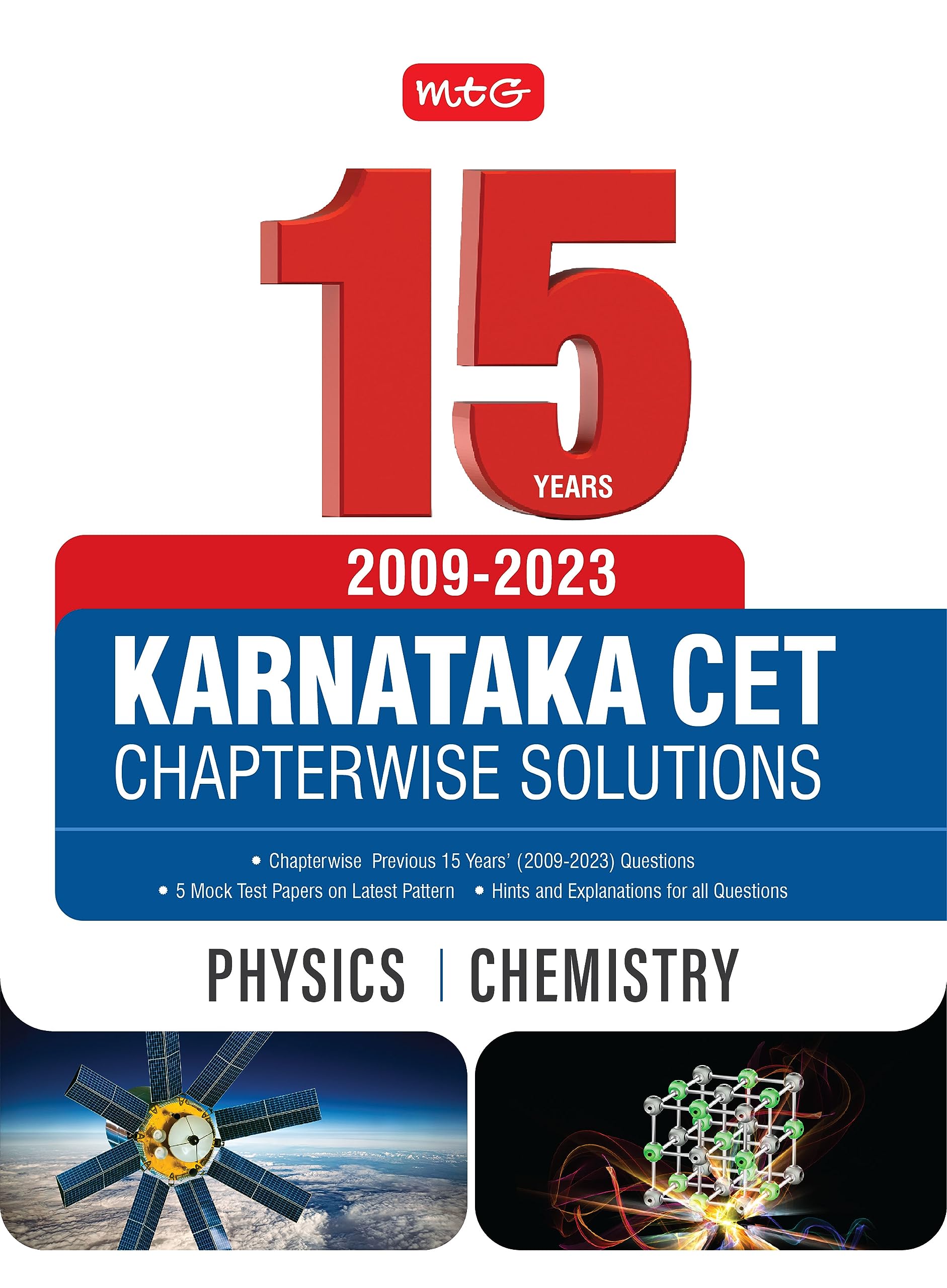 MTG 15 Years Karnataka CET Chapterwise Solutions Physics & Chemistry For 2024 Exam  KCET Previous Year Solved Papers | KCET Eng