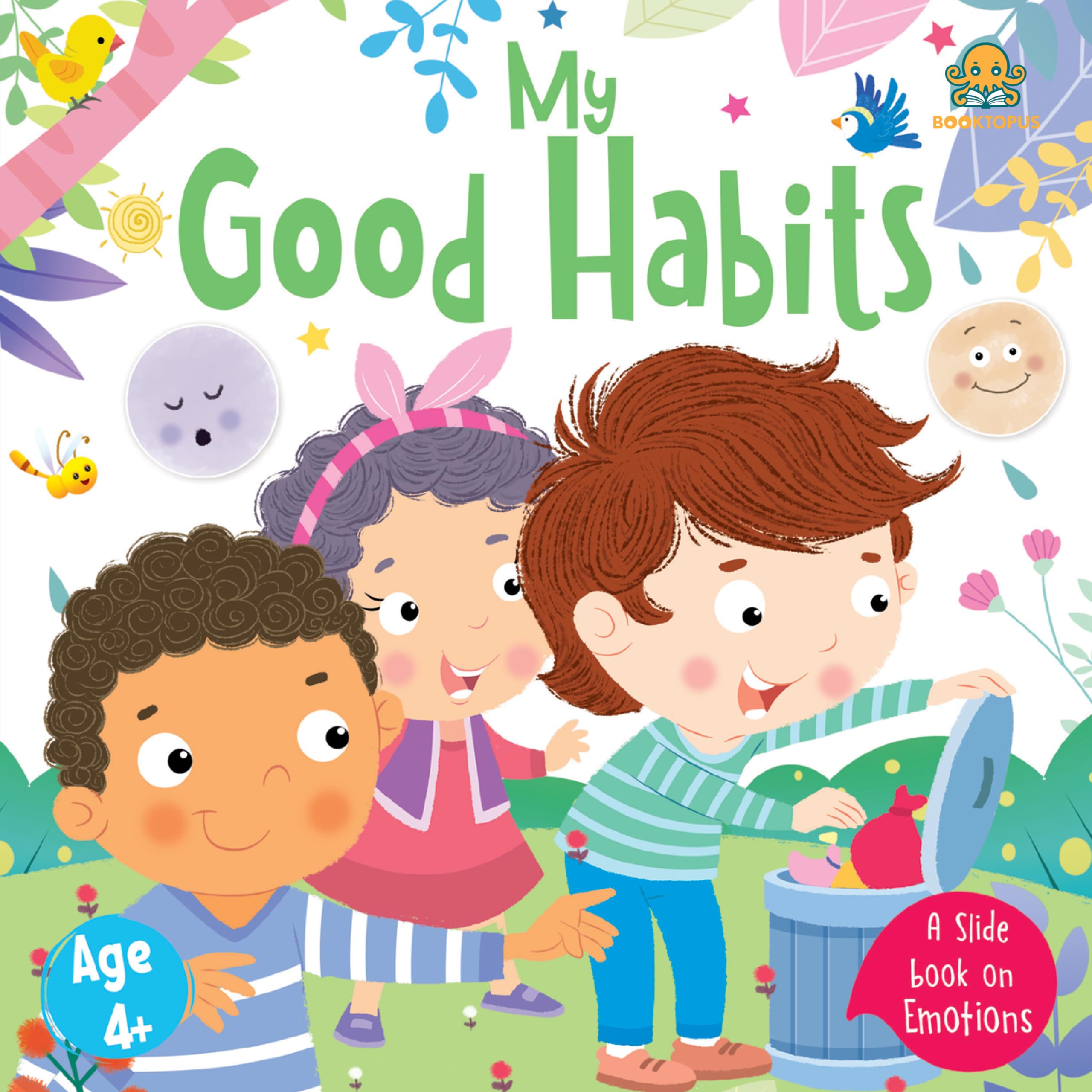 Booktopus Slide And Learn Board Book  My Good Habits Emotional Learning Book  Interactive Books For Kids 4+ Years  Social Ski