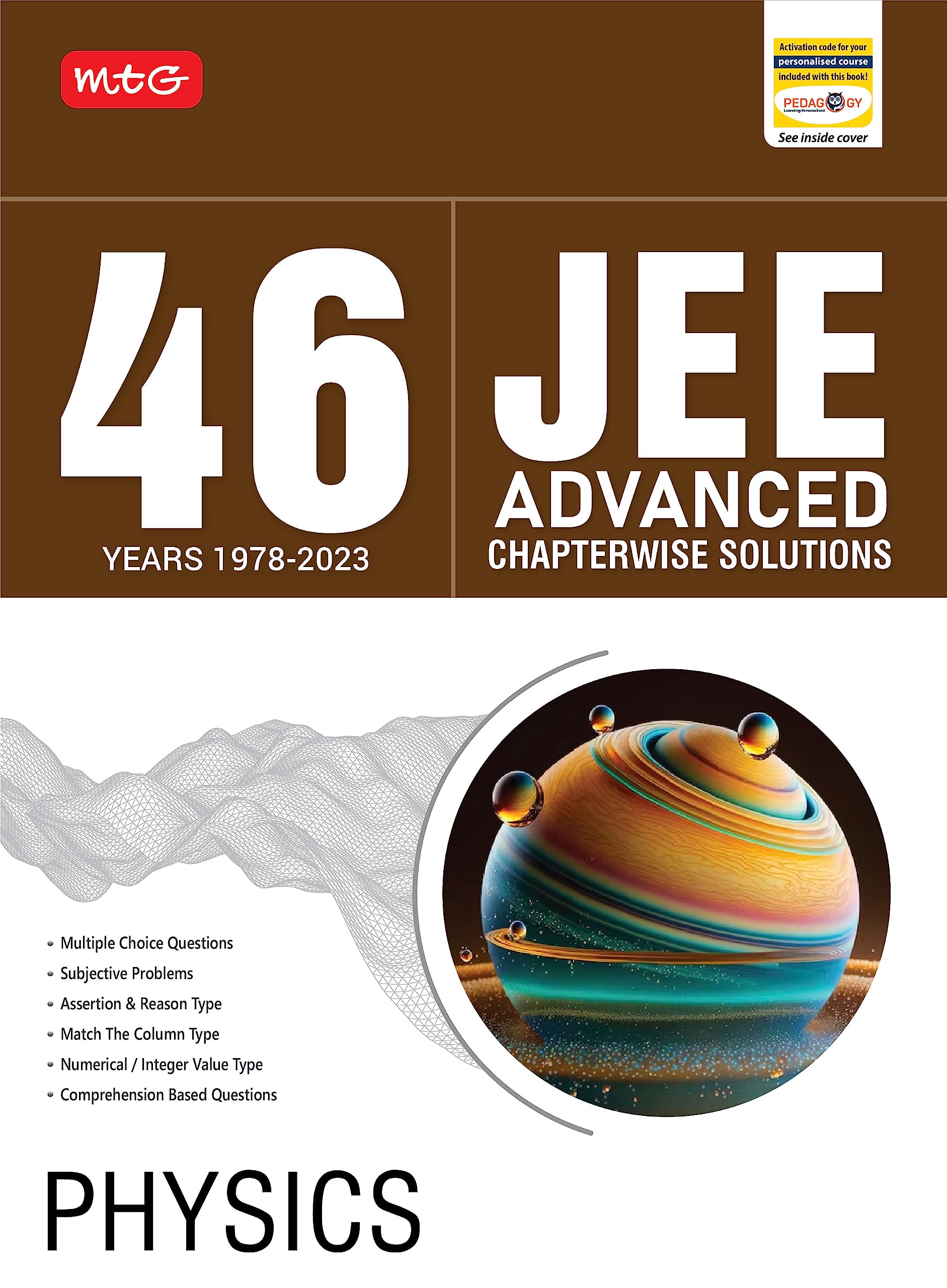 MTG 46 Years JEE Advanced Previous Years Solved Question Papers (19782023) with Chapterwise Solutions Physics Book | JEE Advanc