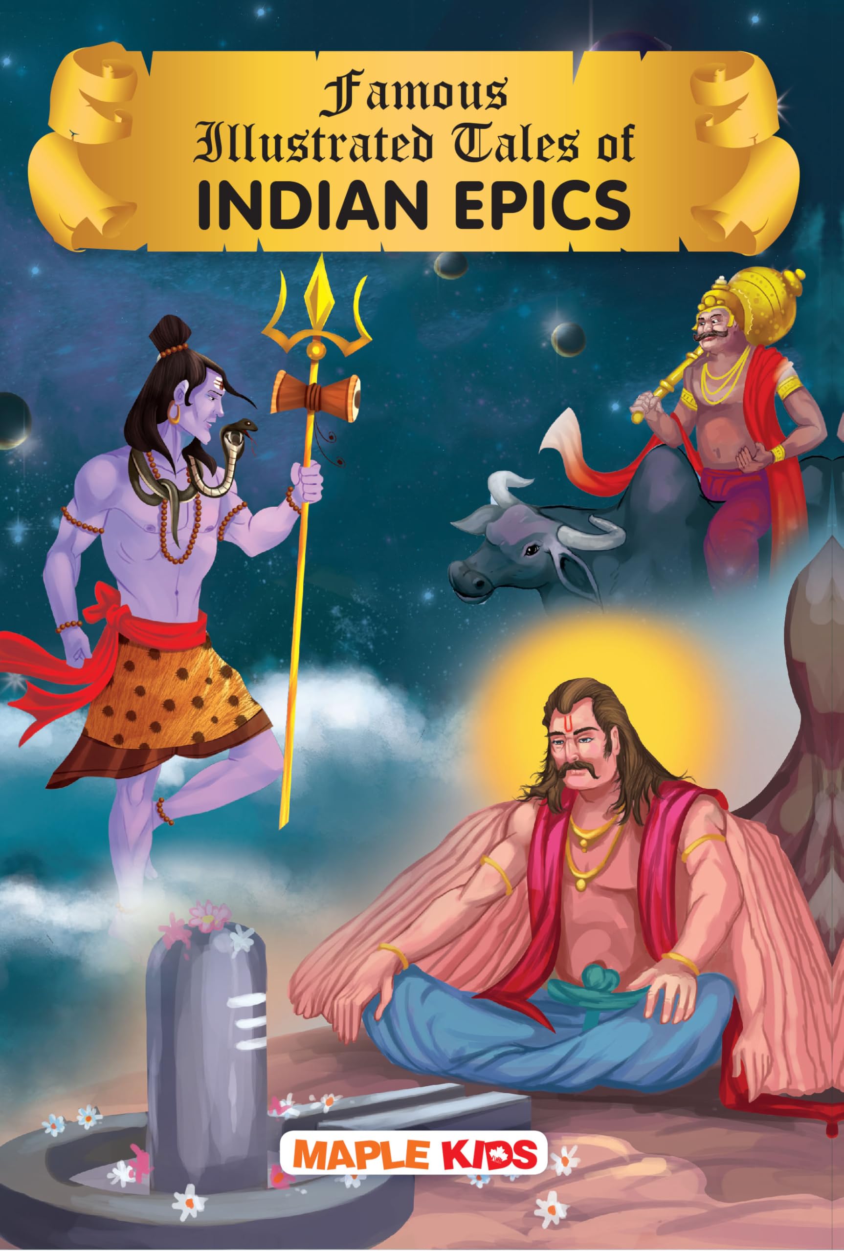 Indian Epics (Illustrated)  Stories from Indian Mythology for kids  Krishna, Mahabharata