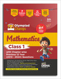 Old Edition  Disha Olympiad Champs Mathematics Class 1 With ChapterWise Previous 12 Year (2013  2024) Questions 5Th Edition |