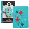 KJV Holy Bible, Compact Faux Leather Red Letter Edition  Ribbon Marker, King James Version, Turquoise (KJV Compact Editions)