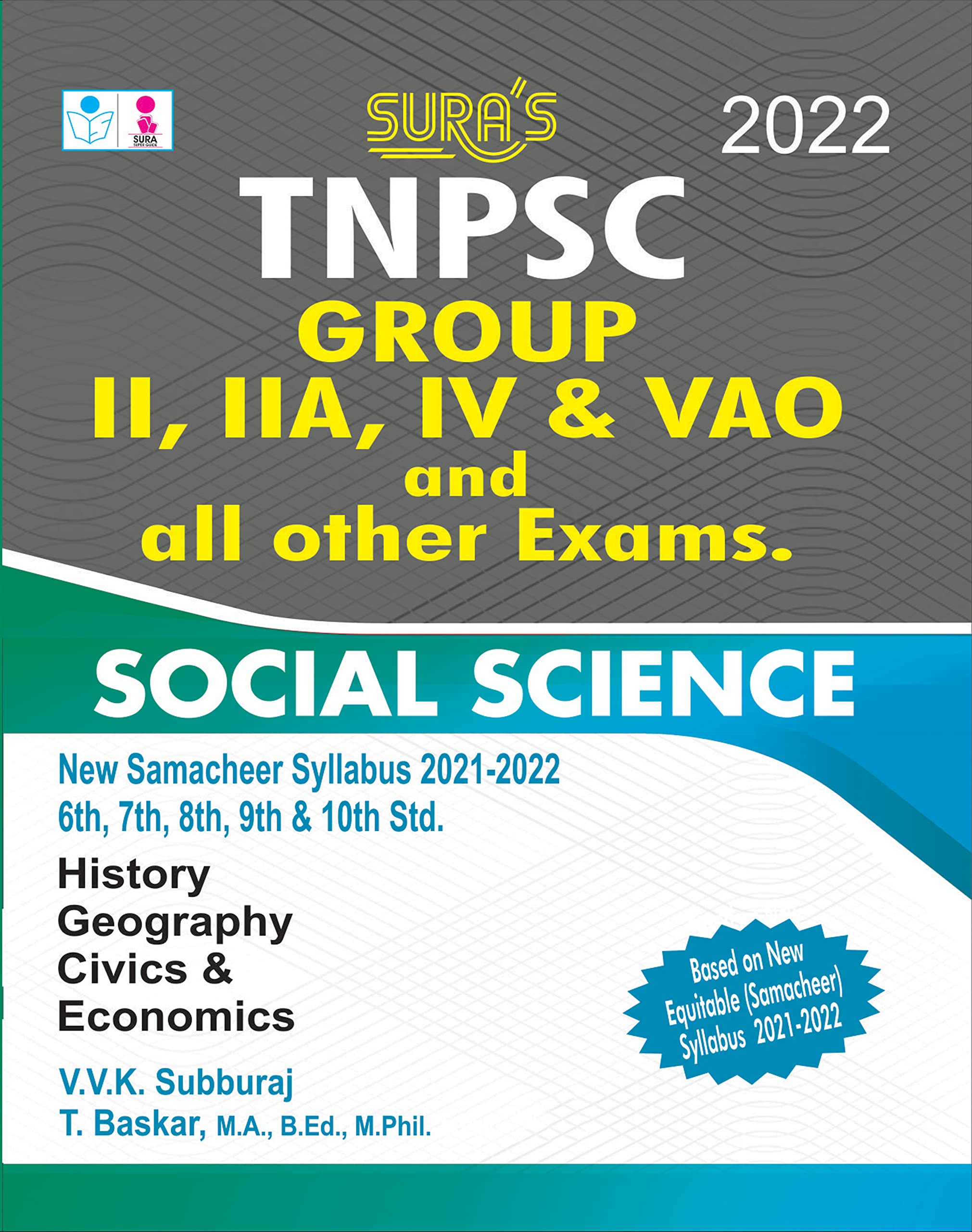 SURAS TNPSC Social Science For GROUP II, IIA, IV AND VAO and all other Exams Book in English Medium  Latest Updated Edition 2