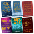 Pack Of 6 Self Help Book For Adult  How To Self Confidence, Stop Worrying, Win Friends, Subconscios Mind, Think & Grow And Art 