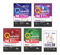 Combo (Set Of 5 Books) 2025 Vaarshikank (Yearly) Current Affairs Pack Of 4 Quarterly Issues (January To December 2024) With Free