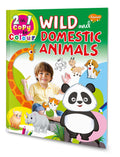 2 In 1 Copy To Colour Wild And Domestic Animals