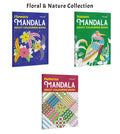 Flower, Nature and Pattern  Mandala Adult Colouring Book : floral mandala designs, nature themed art for adults, stress relief