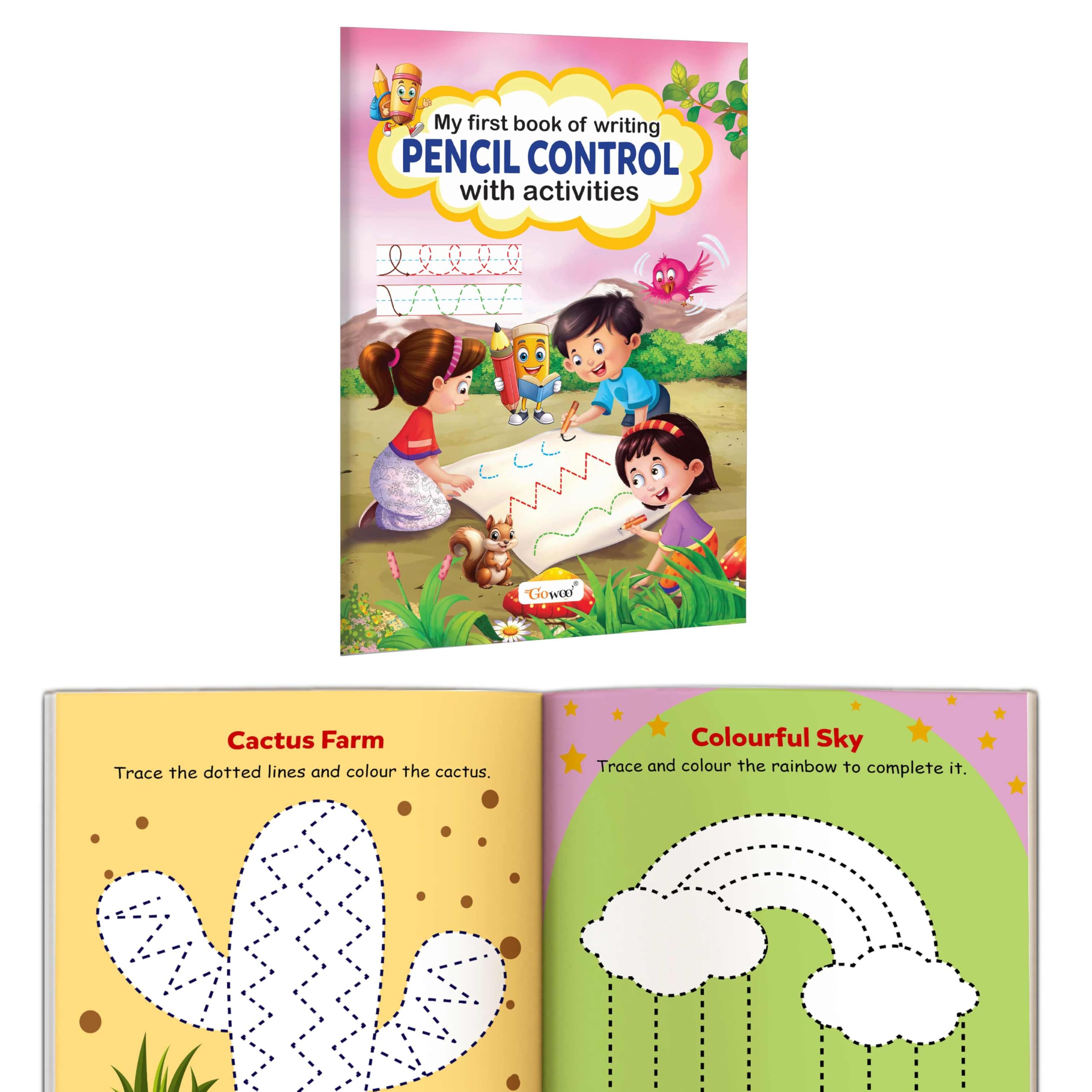 My First Book of Writing Pencil Control with activities : preschool pen control exercises, educational book for kids, early lear