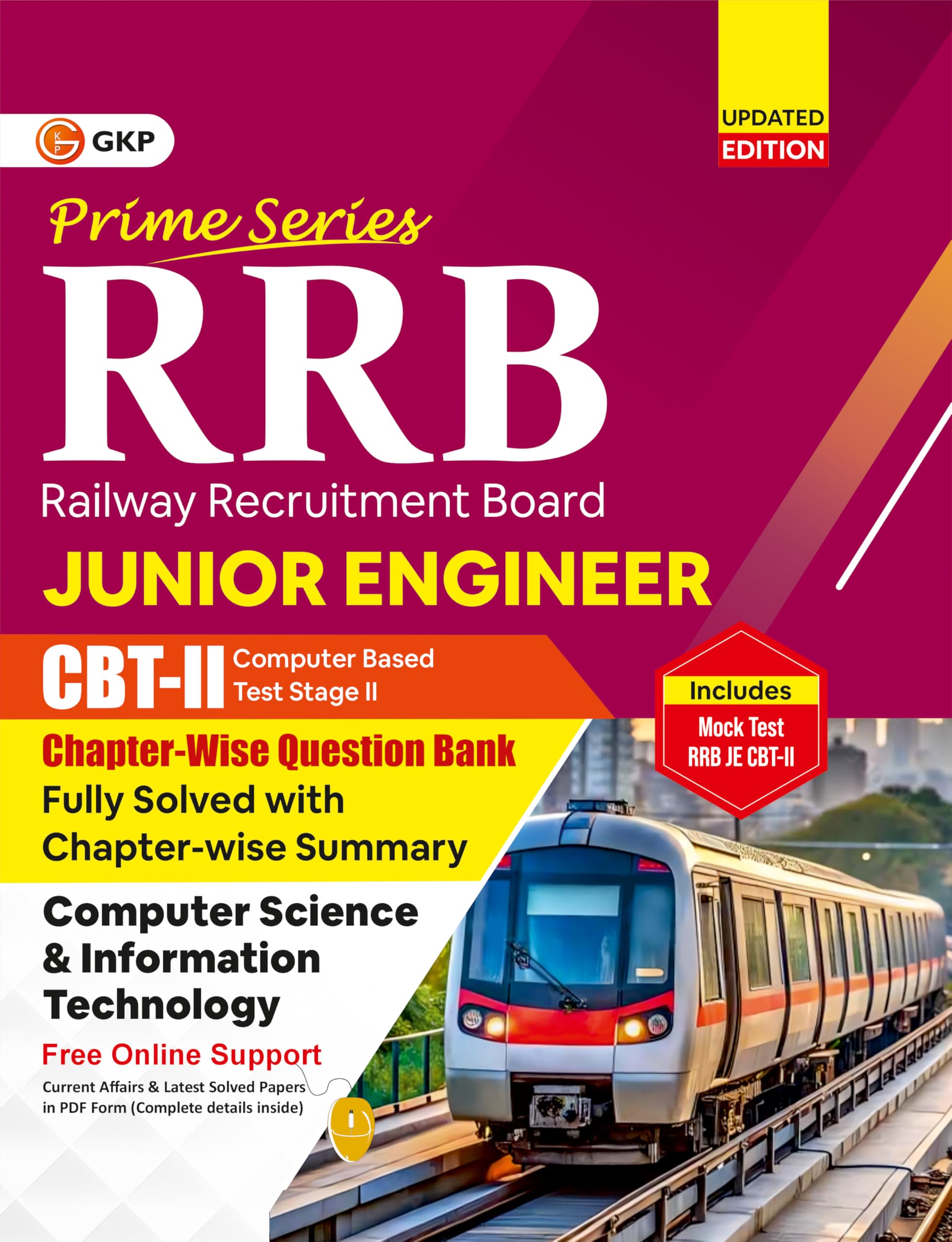 GKP RRB JE 202526 Question Bank  CBTII Chapterwise for Junior Engineer & Mock Test |Computer Science & Information Technolog