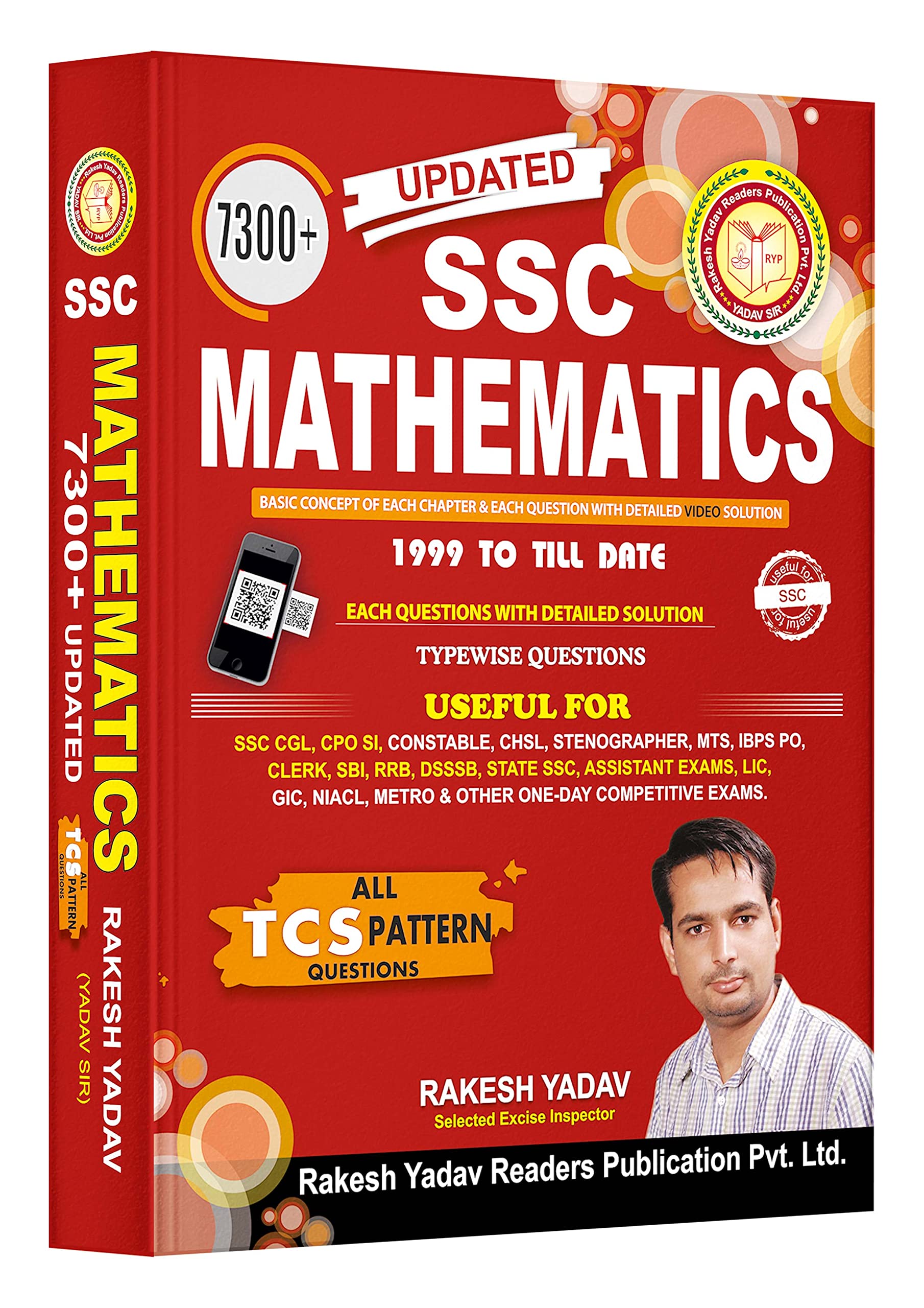 SSC CGL Book Maths 7300+ For SSC By Rakesh Yadav Sir