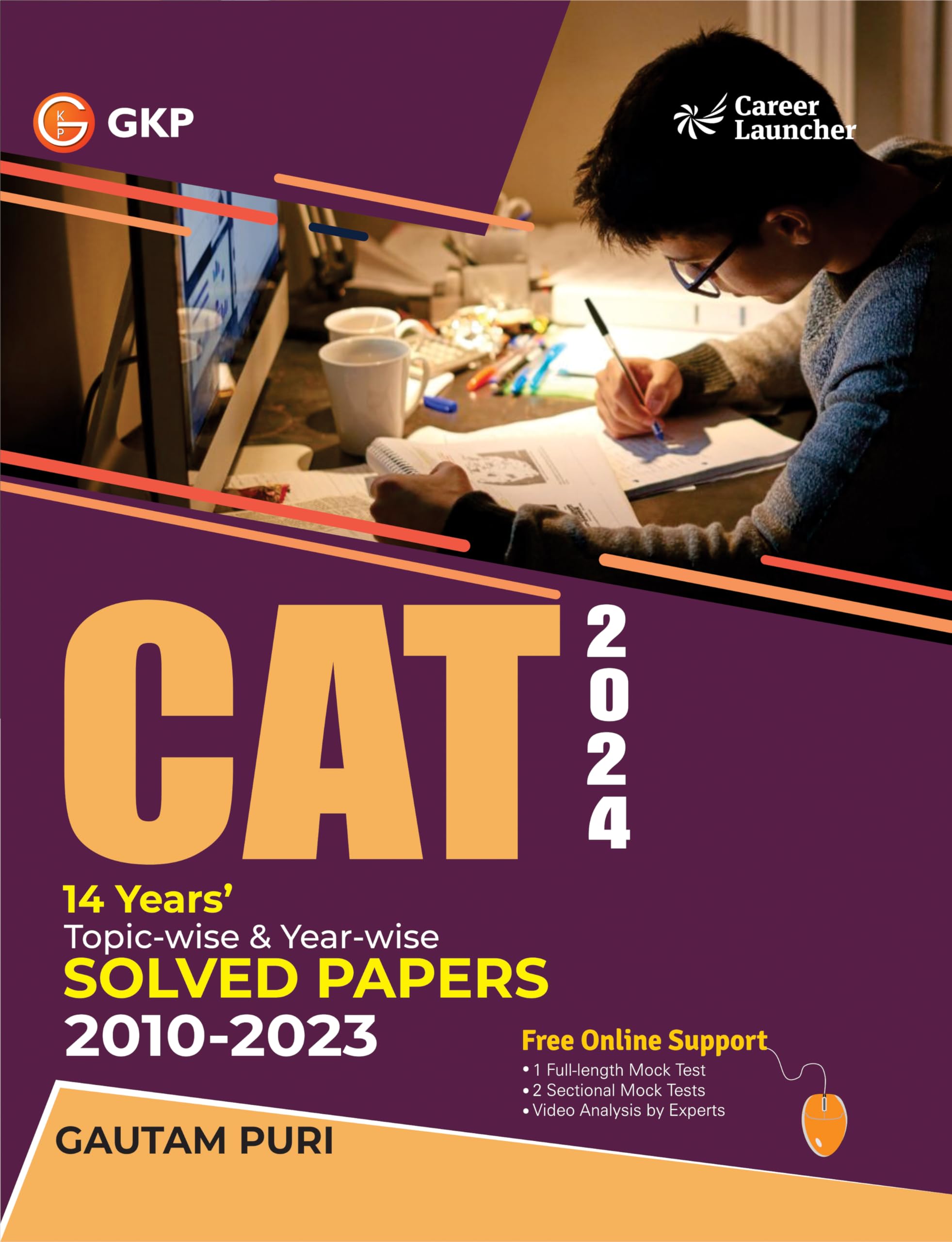 Gkp Cat 2024  14 Years TopicWise & YearWise Solved Papers 2010 2023 (Varc, Dilr & Qa) By Gautam Puri