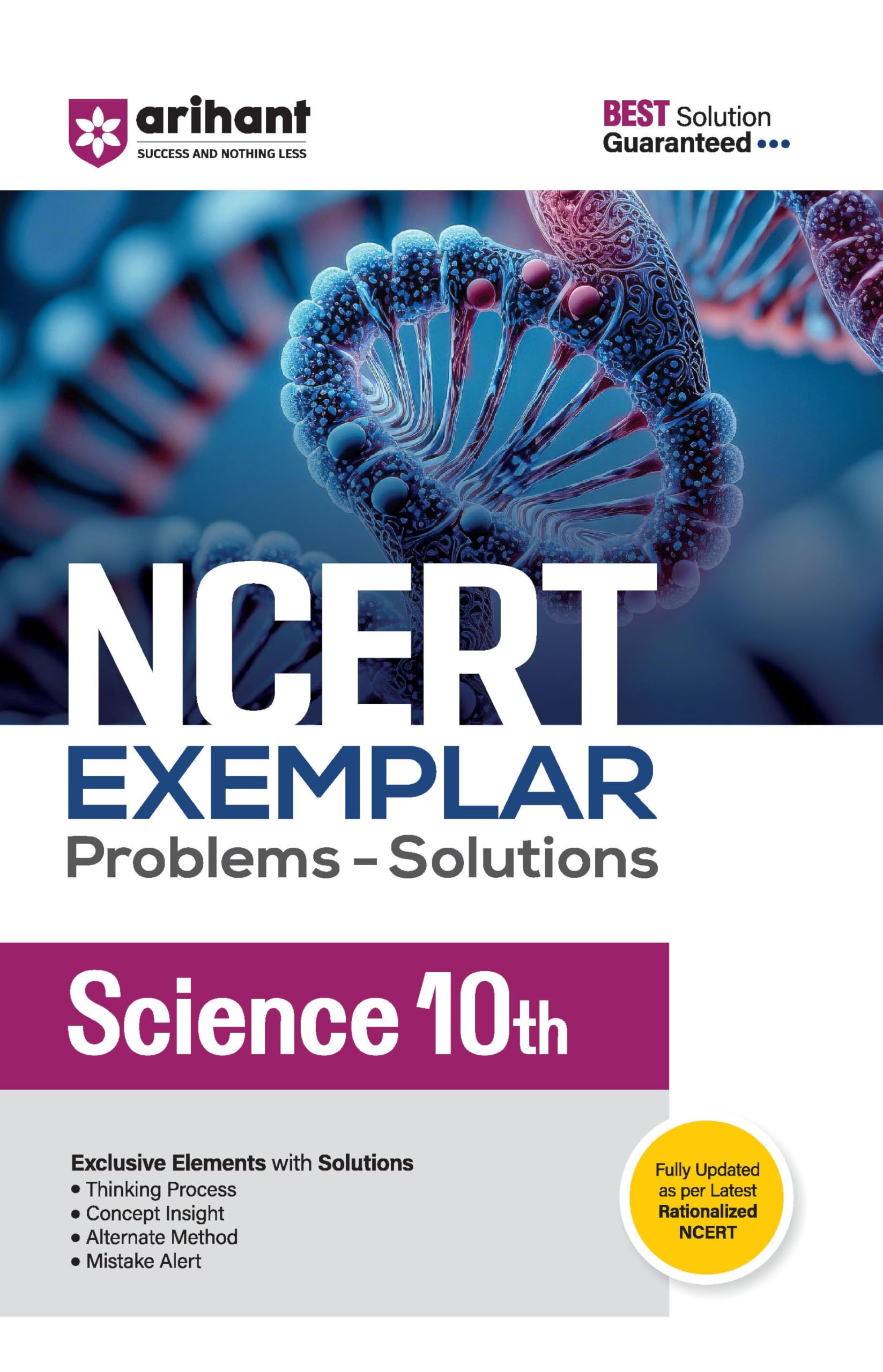 Arihant Ncert Exemplar Science 10Th Latest Rationalized Edition | Problems & Solutions With Exclusive Elements | Thinking Proces