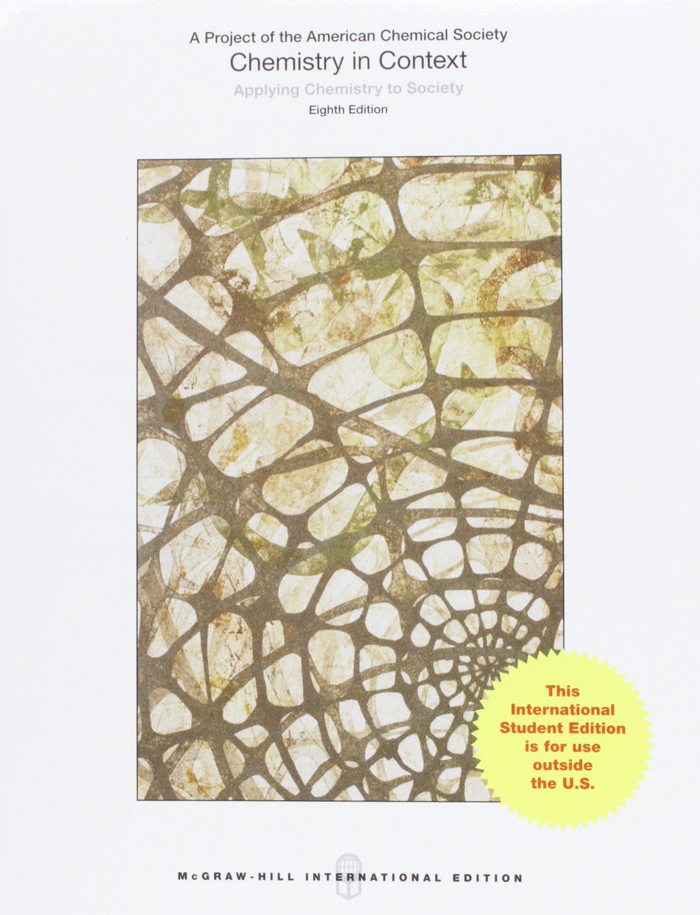 Chemistry in Context (Intl Ed) (COLLEGE IE OVERRUNS)