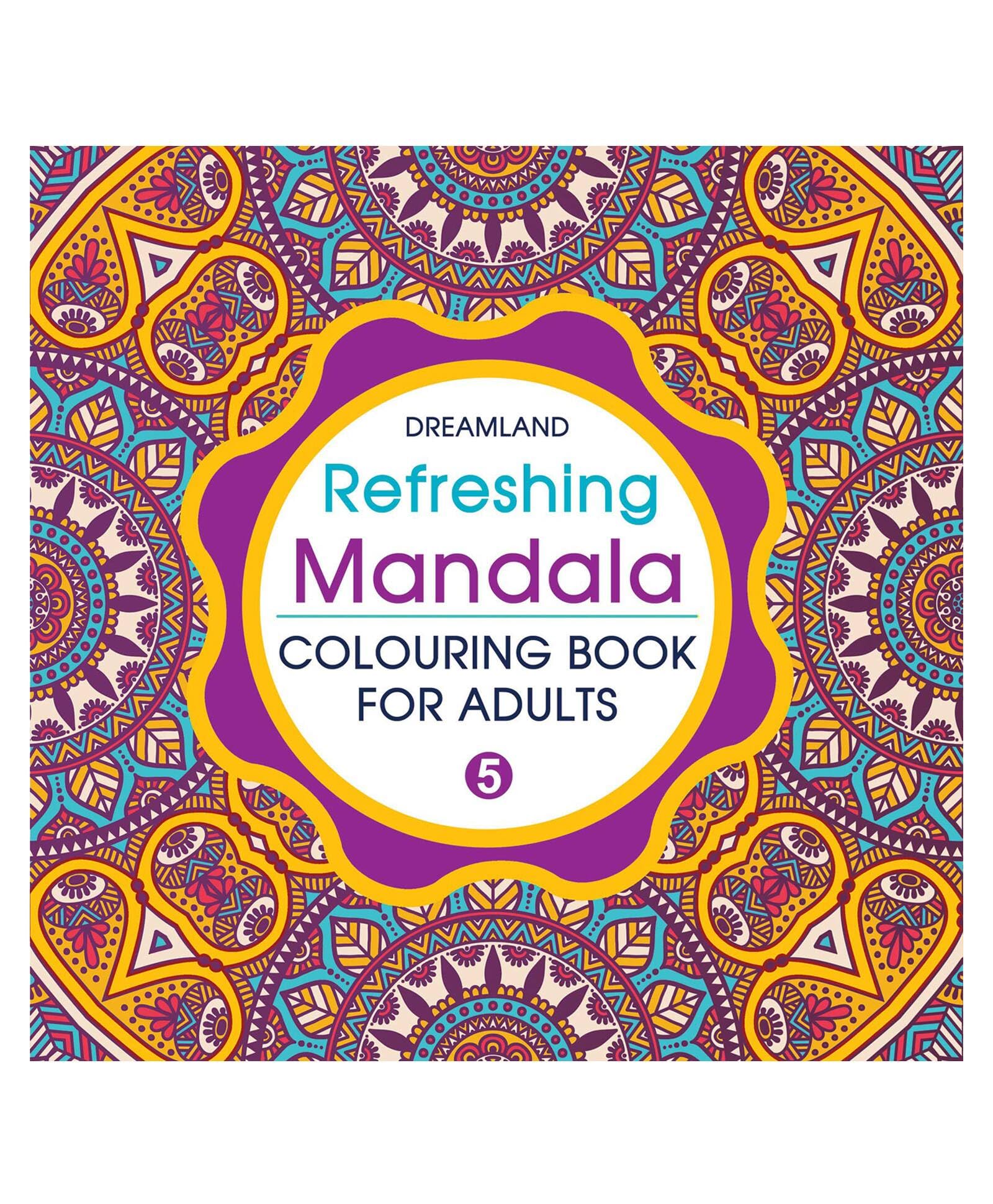 Refreshing Mandala Colouring Book For Adults Book 5| Intricate Mandala Designs For Mindfulness, Relaxation & Creativity | High Q
