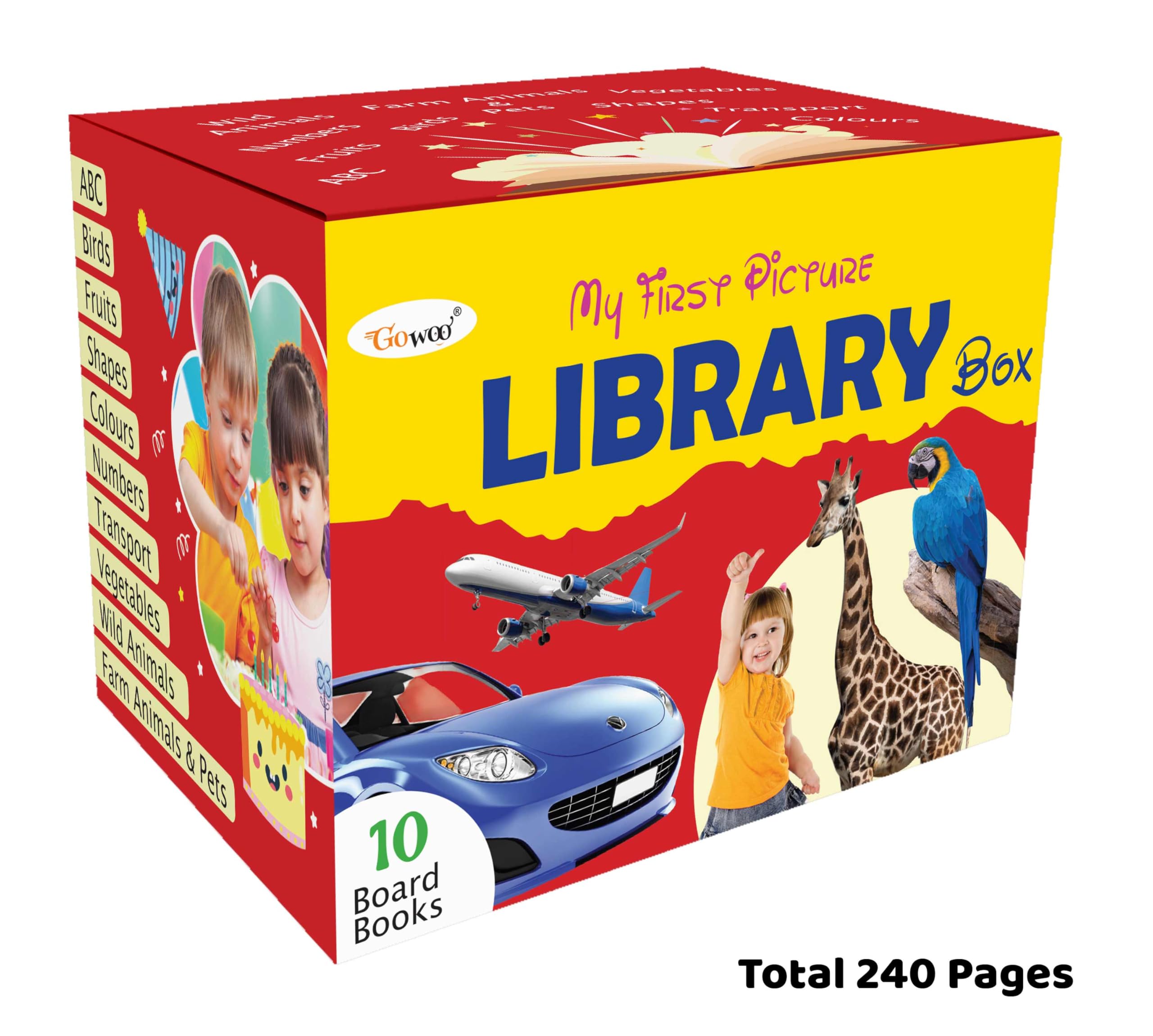 My First All in One Picture Library Box Of 10 (PreSchool Books) | in Red
