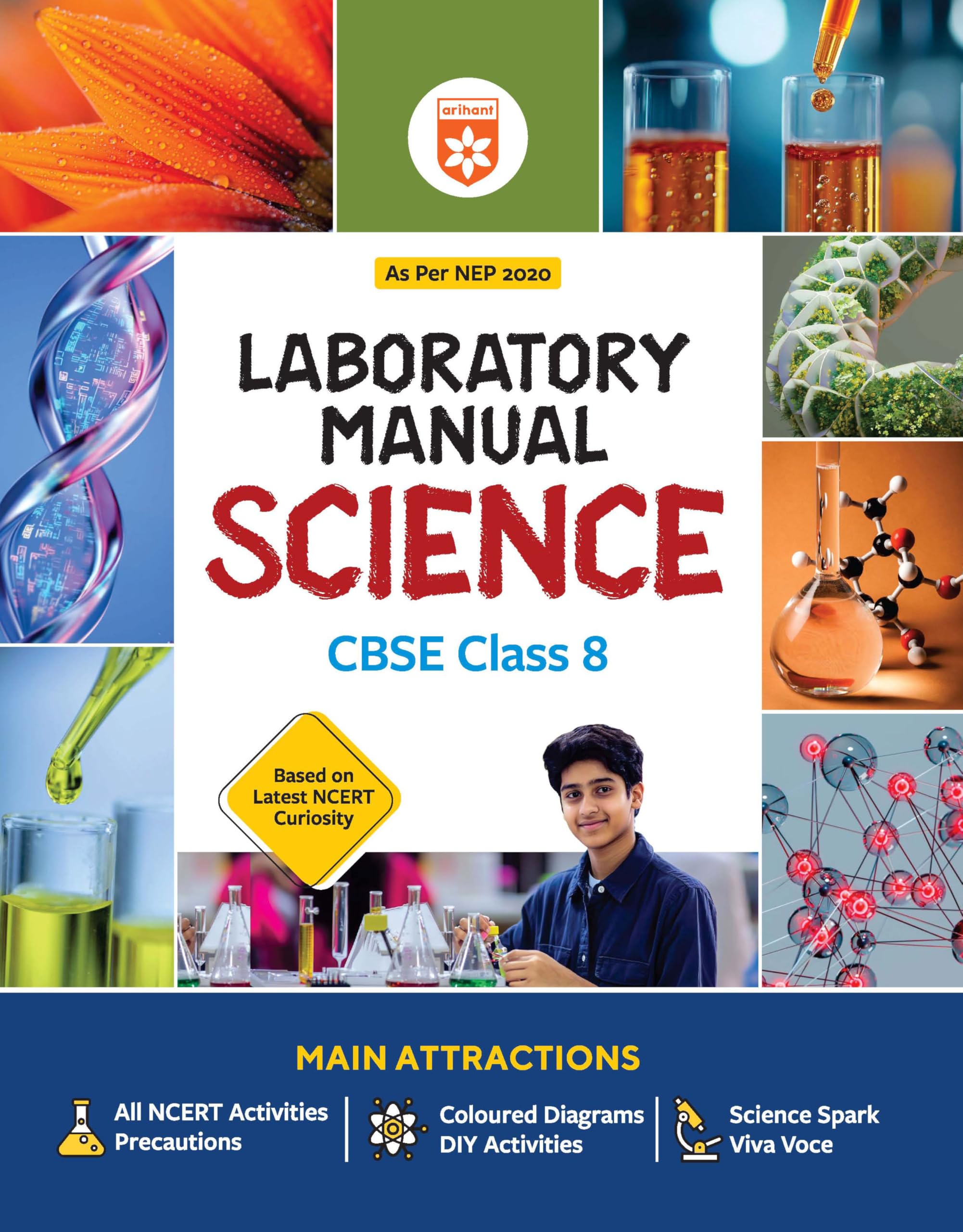 Arihant Laboratory Manual Science for CBSE Class 8 Exam 202526 | As Per NEP 2020 | Based on Latest NCERT (Ganita Prakash) | Inc