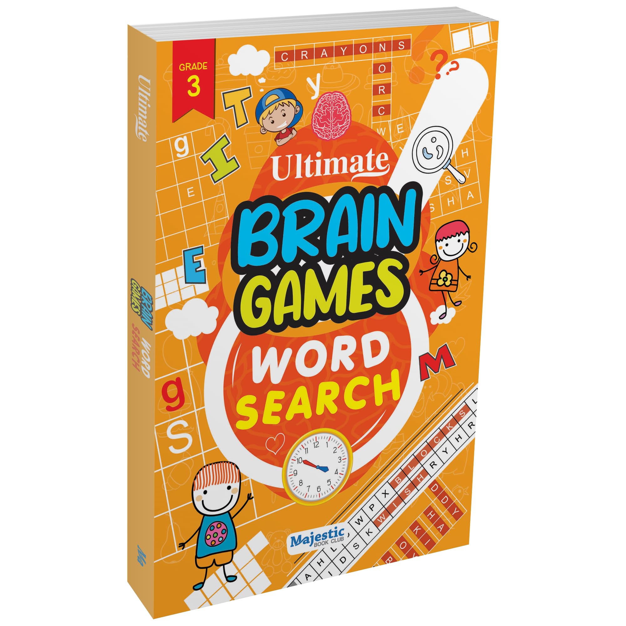 Word Search Grade 3 for Kids (Ages 5+)  Ultimate Brain Games: 120+ Engaging Puzzles to Improve Spelling and Vocabulary  | The 