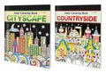 Cityscape and Countryside Adult Colouring Books : Relaxing Art Coloring Book, Coloring Book for Adults, Mindful Art Coloring, Ad