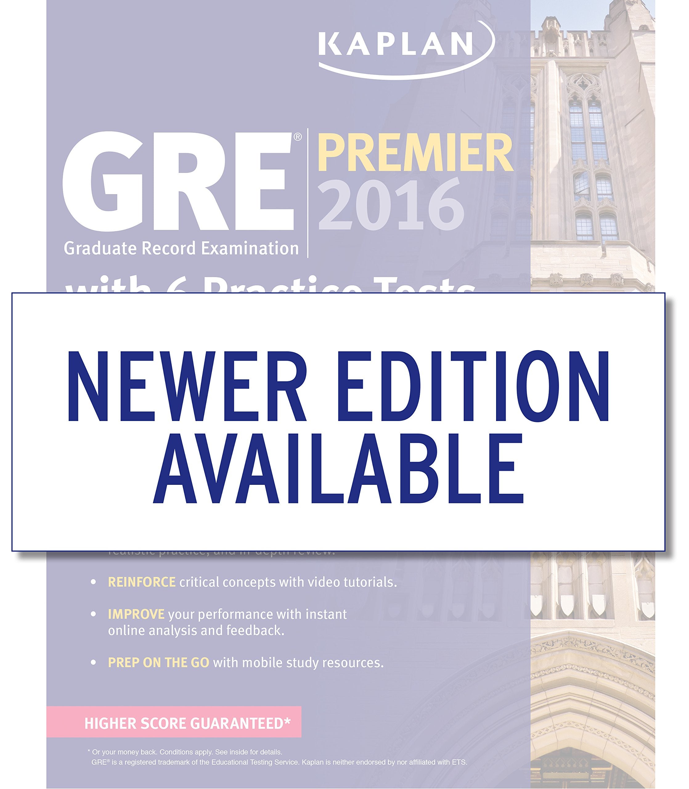 Kaplan Gre Premier 2016: With 6 Practice Tests