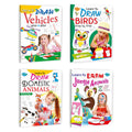 Sawan Learn To Draw Of Vehicles, Birds, Domestic Animals And Jungle Animals | Set Of 4 Books