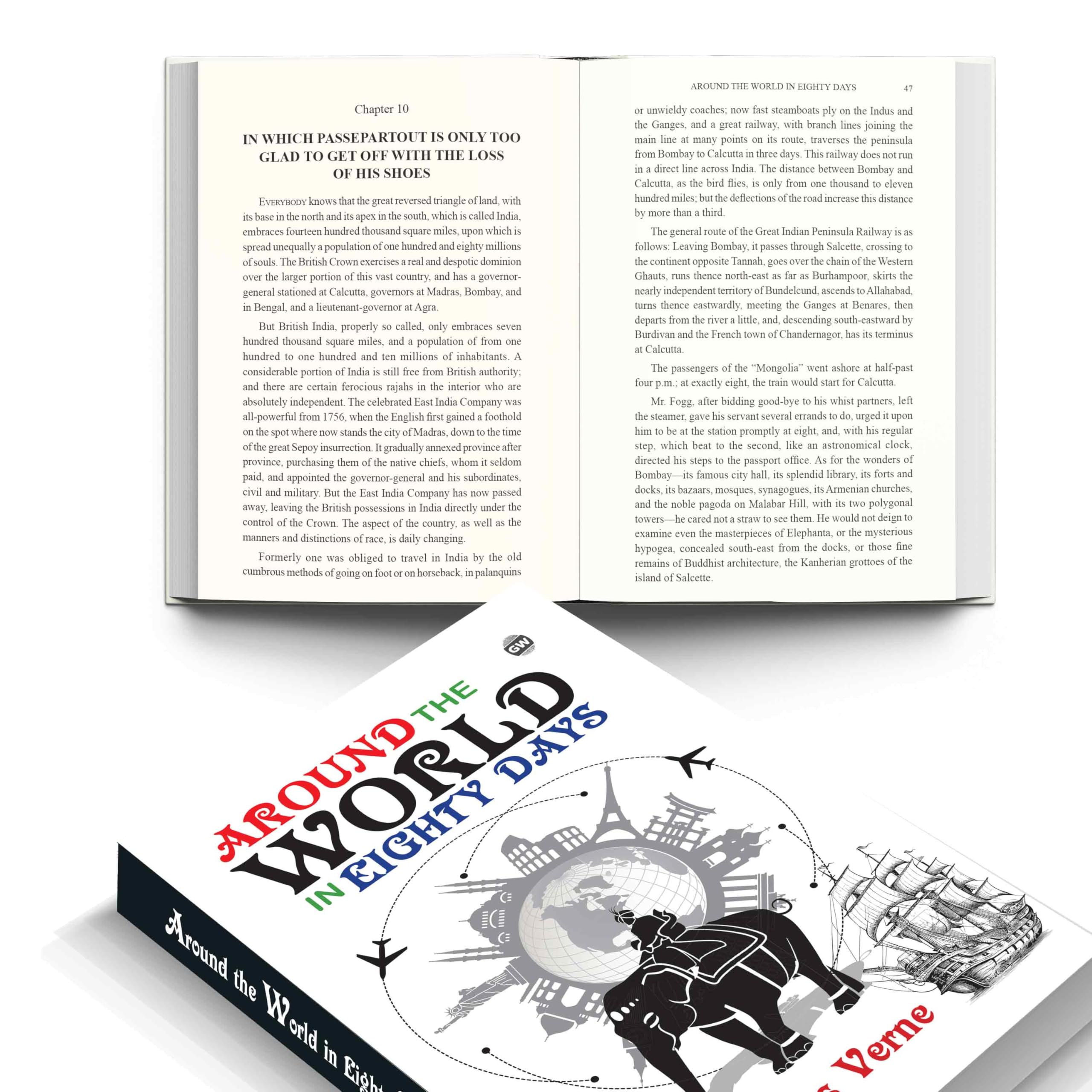 Around the World in Eighty Days (Paperback) : Legendary Adventure Classic, Famous Novel of Race Against Time, Timeless Story of 