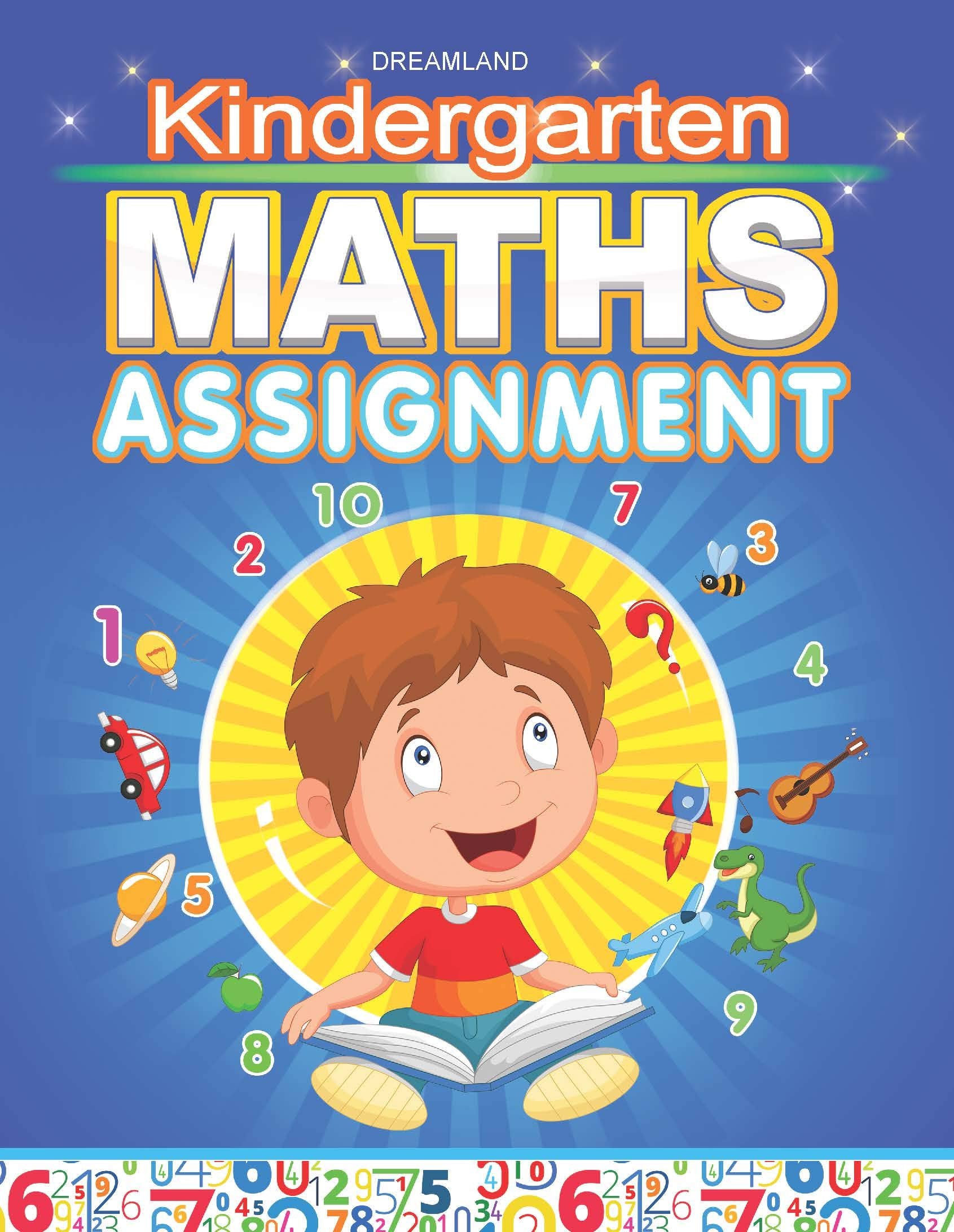 Kindergarten Maths Assignment Book For Kids Ages 25  Early Learning Activity Book With Counting, Numbers, Shapes, Patterns & Ba