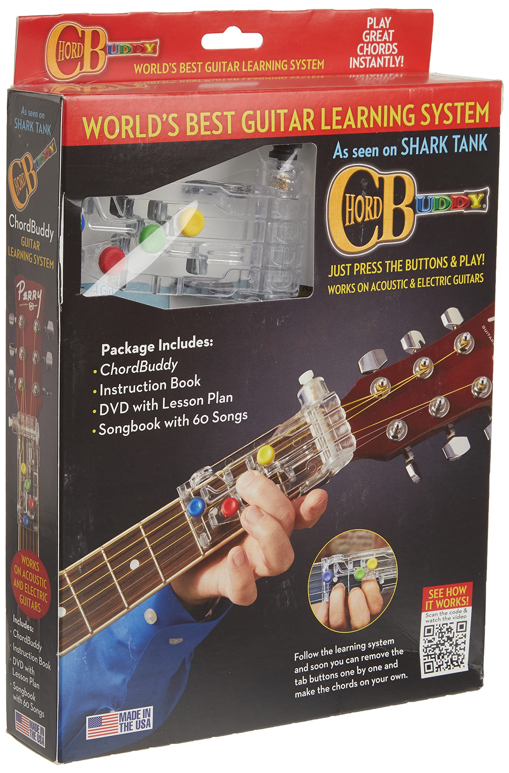 ChordBuddy Learning System: Includes ColorCoded Songbook, Instruction Book, DVD and ChordBuddy Device!