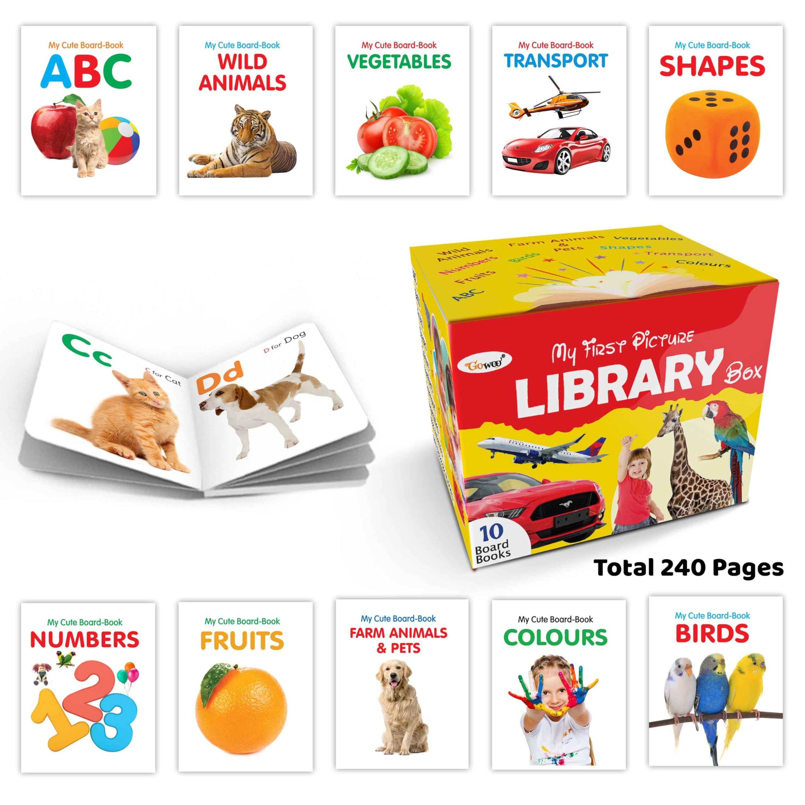 Lkg Class Picture Book Box Set (Yellow Edition) : Box Of 10 Books