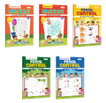 My First Activity Book Mazes and Pencil Control  Orange, Red, Yellow, Green and Blue Edition : Writing practice book for child