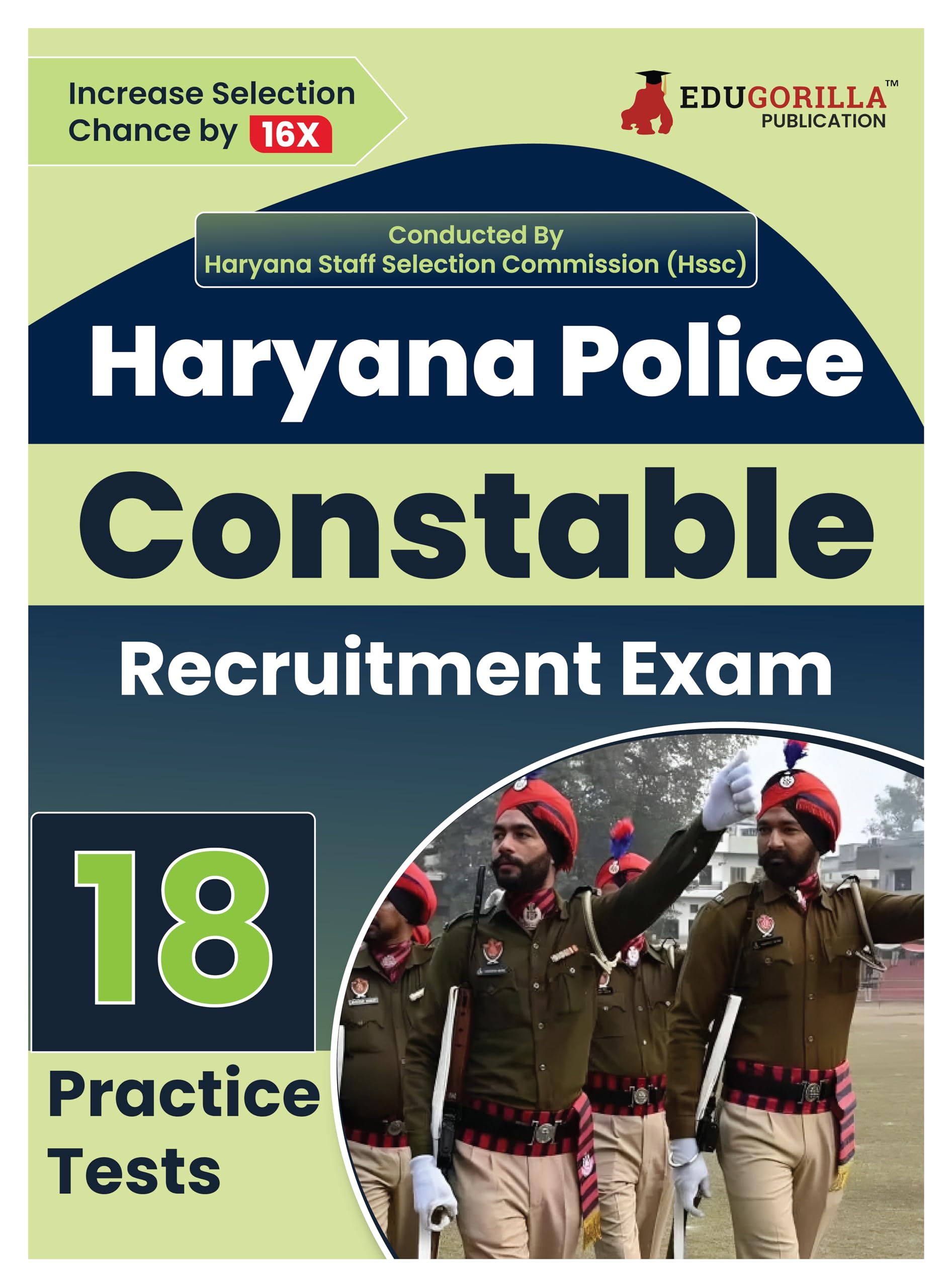 Haryana Police Constable Exam Prep Book 2024 (English Edition)  18 Practice Tests (1800 Solved MCQ) with Free Access to Online 