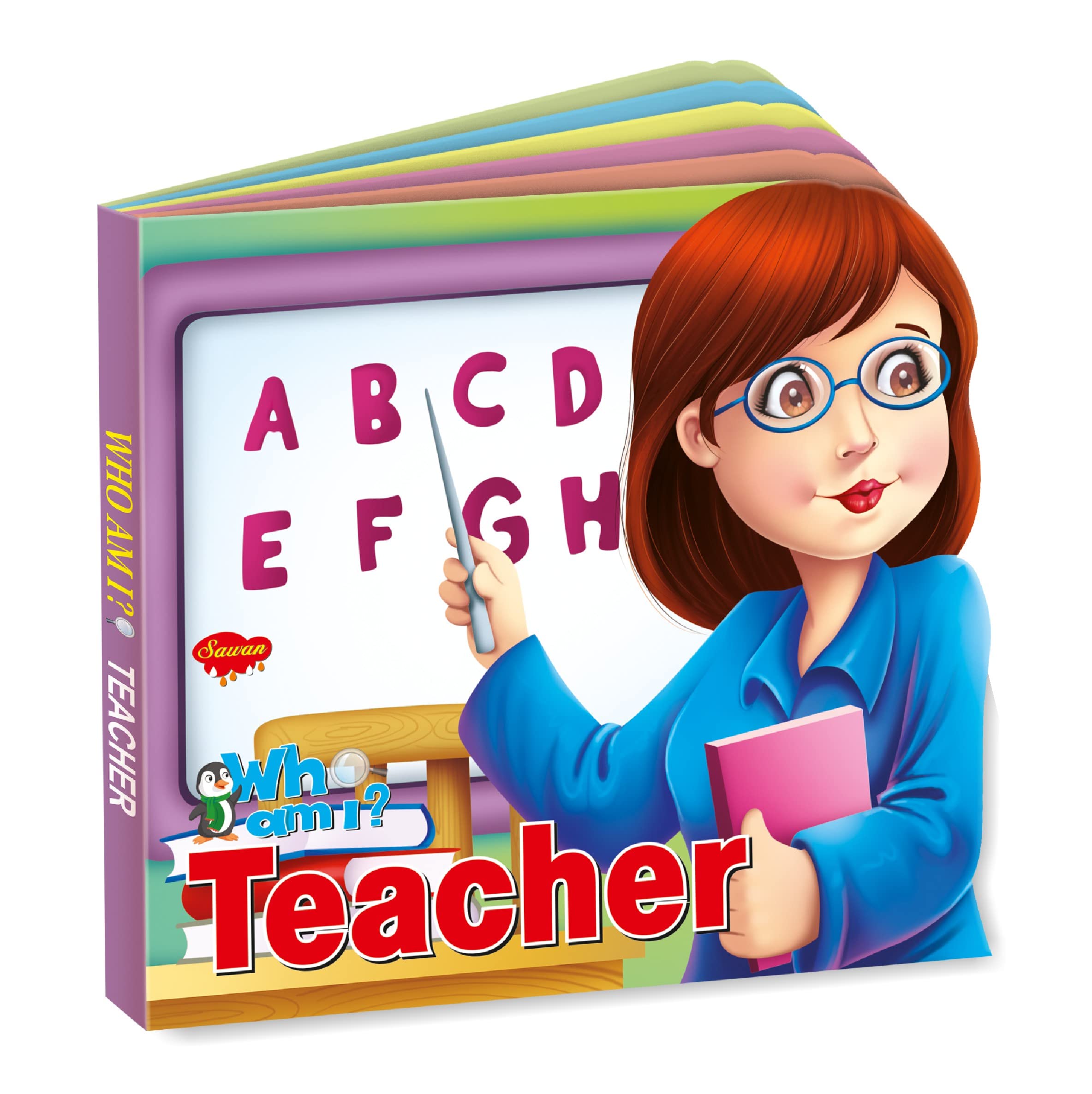 Sawan Presents Who Am I Teacher | DieCut Shape BoardBook