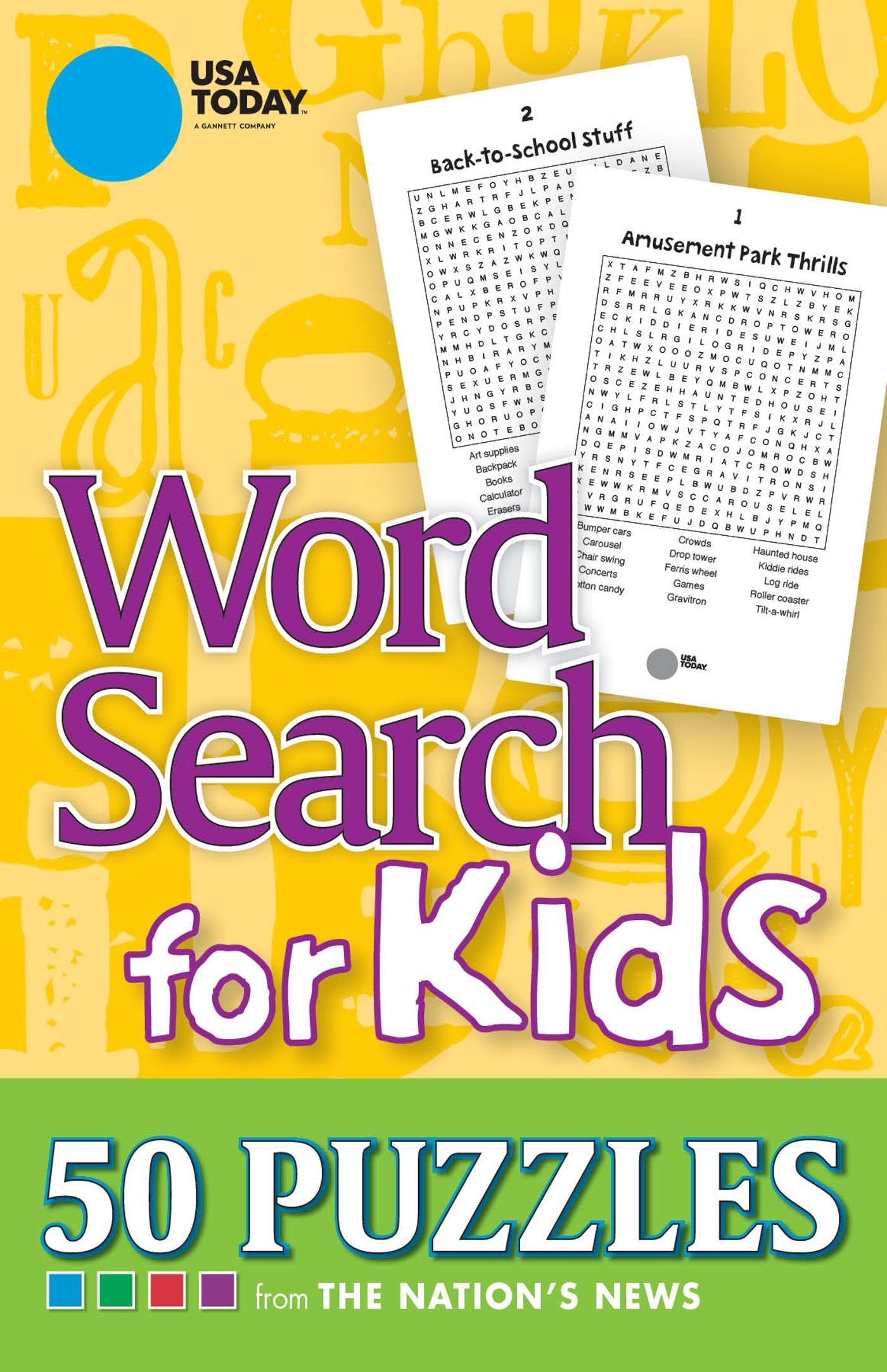 Usa Today Word Search For Kids: 50 Puzzles: Volume 26 (Usa Today Puzzles): 50 Puzzles From The NationS News