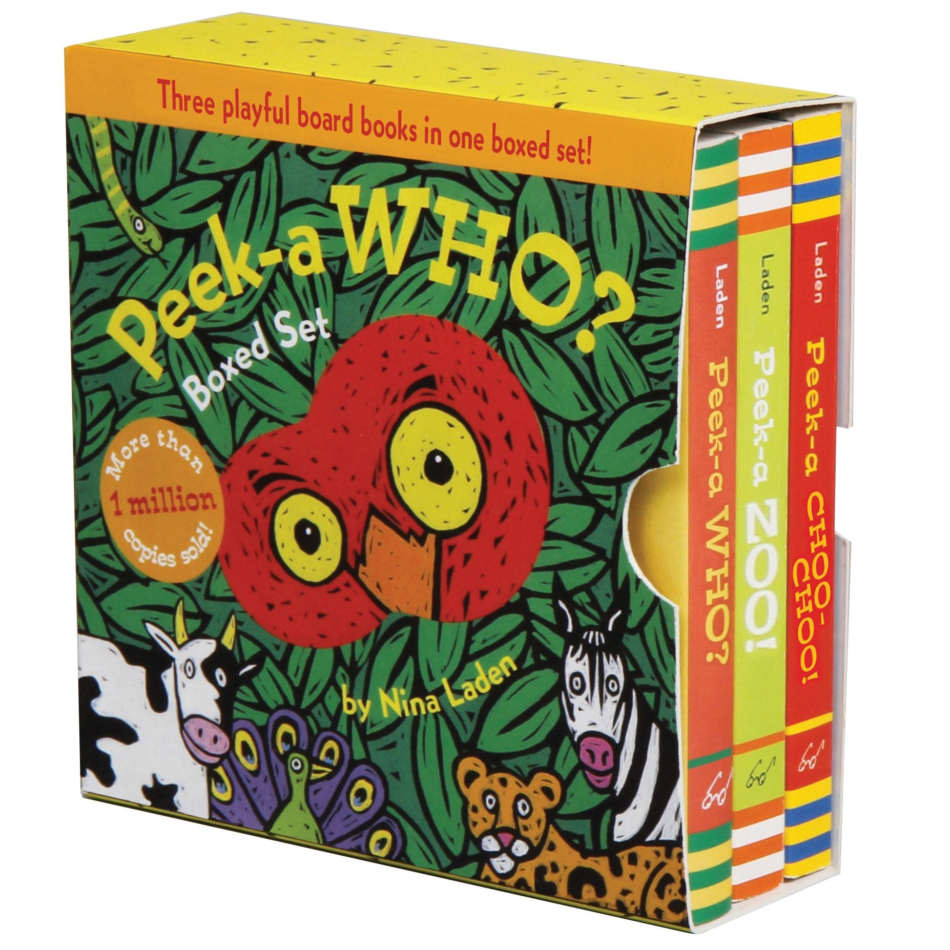 Peeka Who? Boxed Set: (Childrens Animal Books, Board Books for Kids)