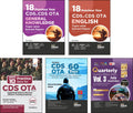 Disha Combo (Set Of 5 Books) Cds Ota Study Package  English & General Knowledge Guide With 18 TopicWise Previous Year Solved P