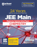 Arihant 24 Years JEE Main Chemistry Chapterwise Topicwise PYQ with 3500+ MCQ | Verified Answer by NTA, Solution with Key Idea, C