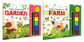 GARDEN and FARM  Fingerpainting and Colouring Art : Colouring Book for Kids, Thumbprint Art and Craft book for Ages 49, Creati