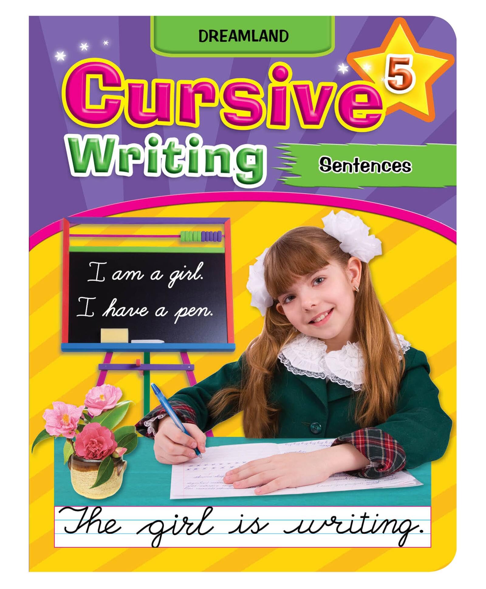Cursive Writing Book For Kids  Sentences Practice (Part 5) | Progressive Cursive Handwriting Workbook With Simple To Complex Sen