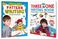 Three In One Writing Books Capital, Small & Numbers | My First Book Of Pattern Writing | Pack Of 2 Books