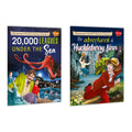 Illustrated World Famous Classic 20,000 Leagues Under The Sea And Adventure Of Huckleberry Finn | Pack Of 2 Books