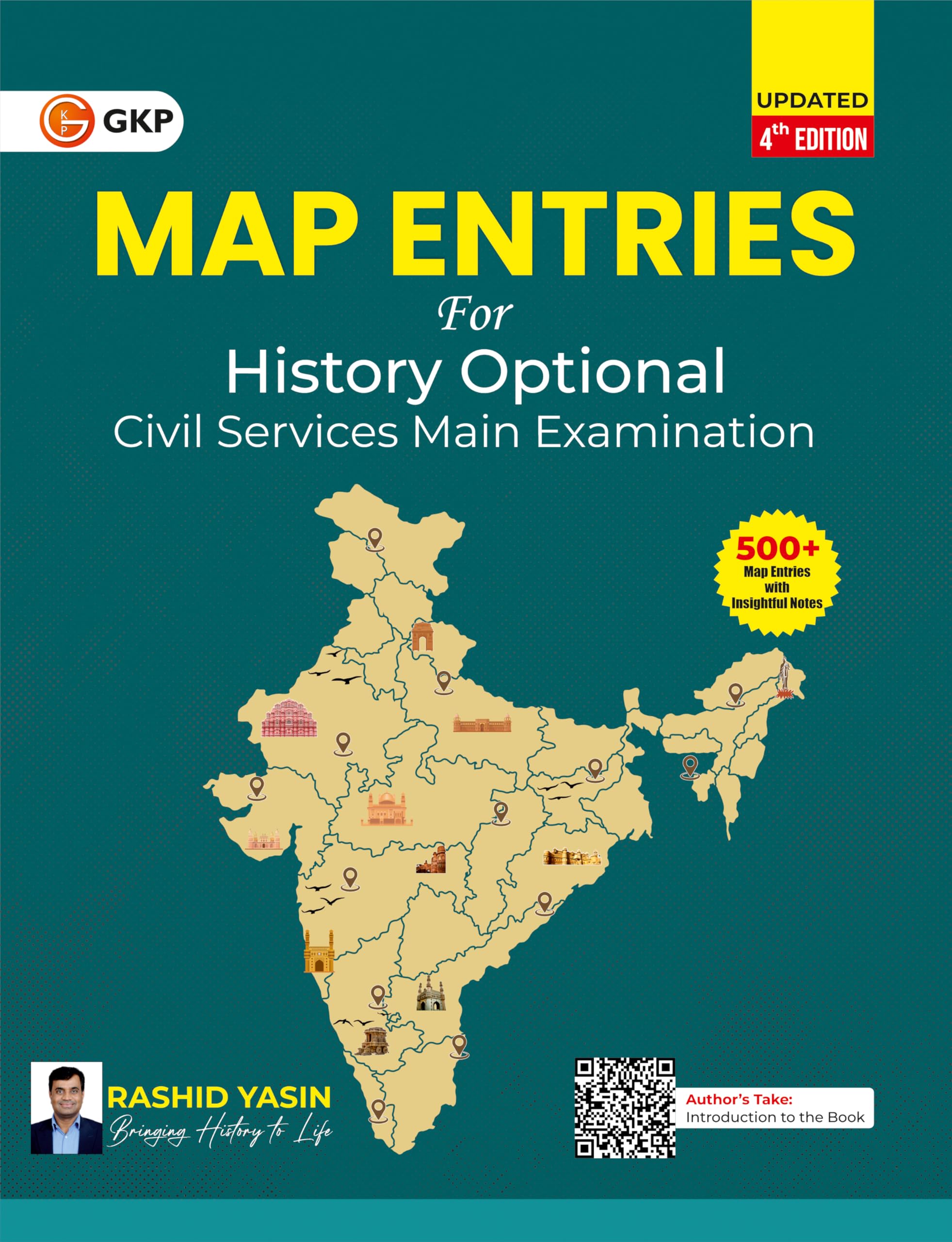 GKP History Optional Map Entries for Civil Services Mains Examination 4th Edition | Comprehensive Guide for UPSC History Optiona