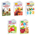My First Big Picture Board Book ABC, Numbers 1100, Fruits, Vegetables and Farm Animals & Pets : Board books for toddlers, Educa