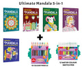 Cityscape, Fantasy, Fashion  Mandala Adult Colouring Book and more with 12 Water Colour Sketch Pens and 10 Colour Pencils : st
