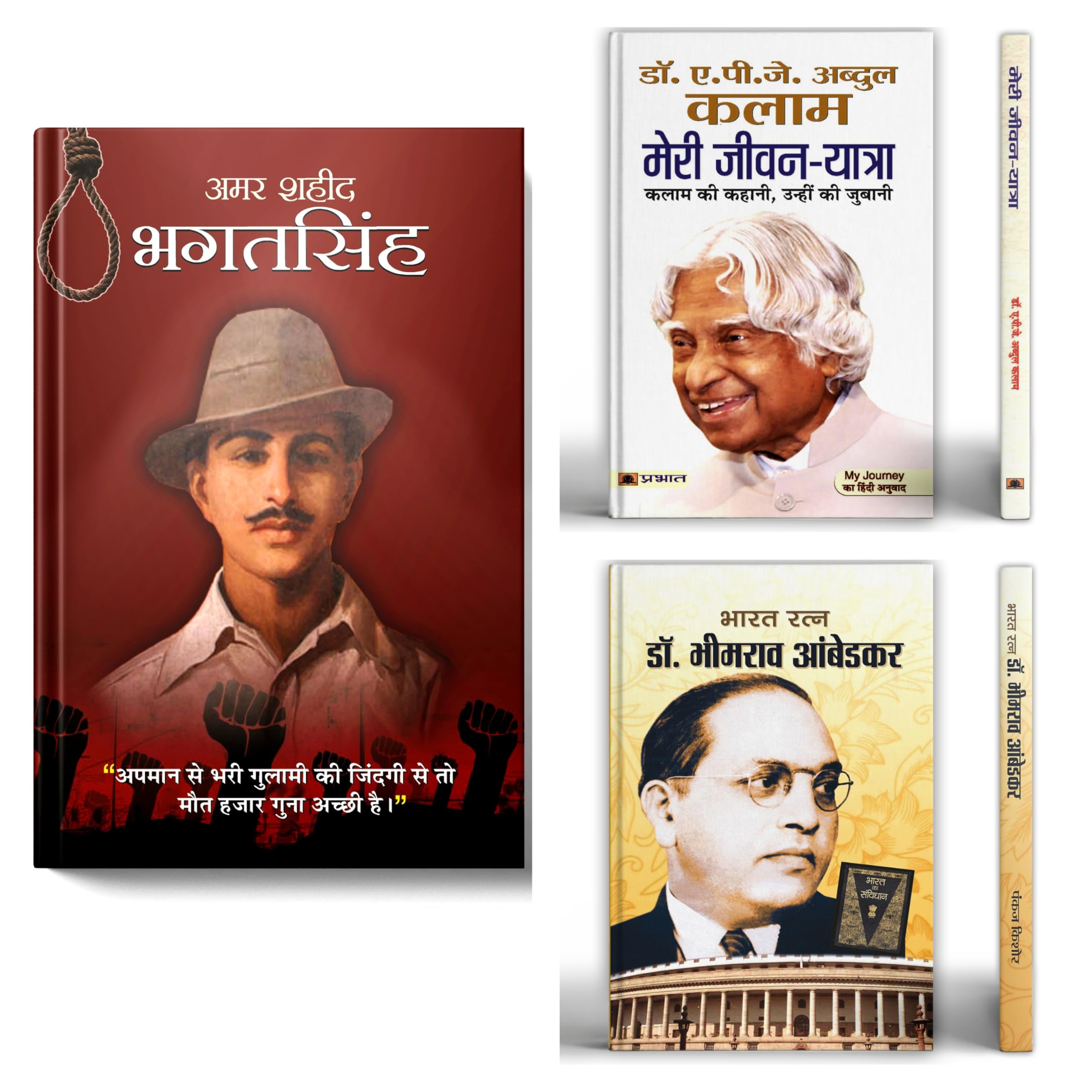 Amar Shaheed Bhagat Singh + Meri Jeevan Yatra : Dr. APJ Abdul Kalam + Bharat Ratna Dr. Bhimrao Ambedkar | A Collection of Inspir