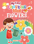 Colouring Book  Flowers  Crayons Colour  Colouring Activity Book  Gift to Children for Painting, Drawing and Colouring  Age