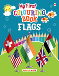Colouring Book  Flags  Crayons Colour  Colouring Activity Book for Kids  Gift to children for painting, drawing and colourin