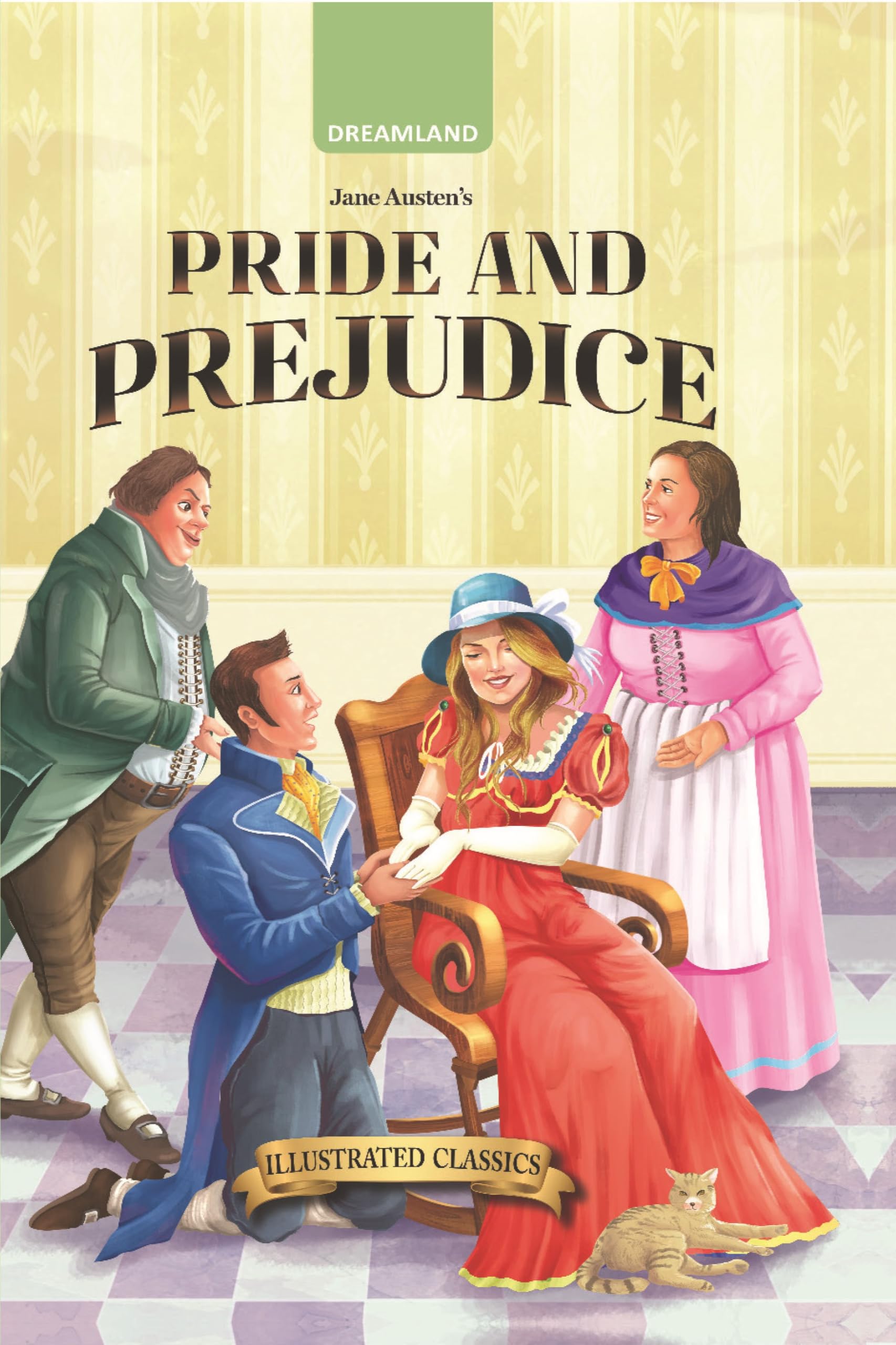 Pride And Prejudice  Illustrated Abridged Classic For Children Age 8 To 15 | EasyToRead Book With Pictures & Practice Questio