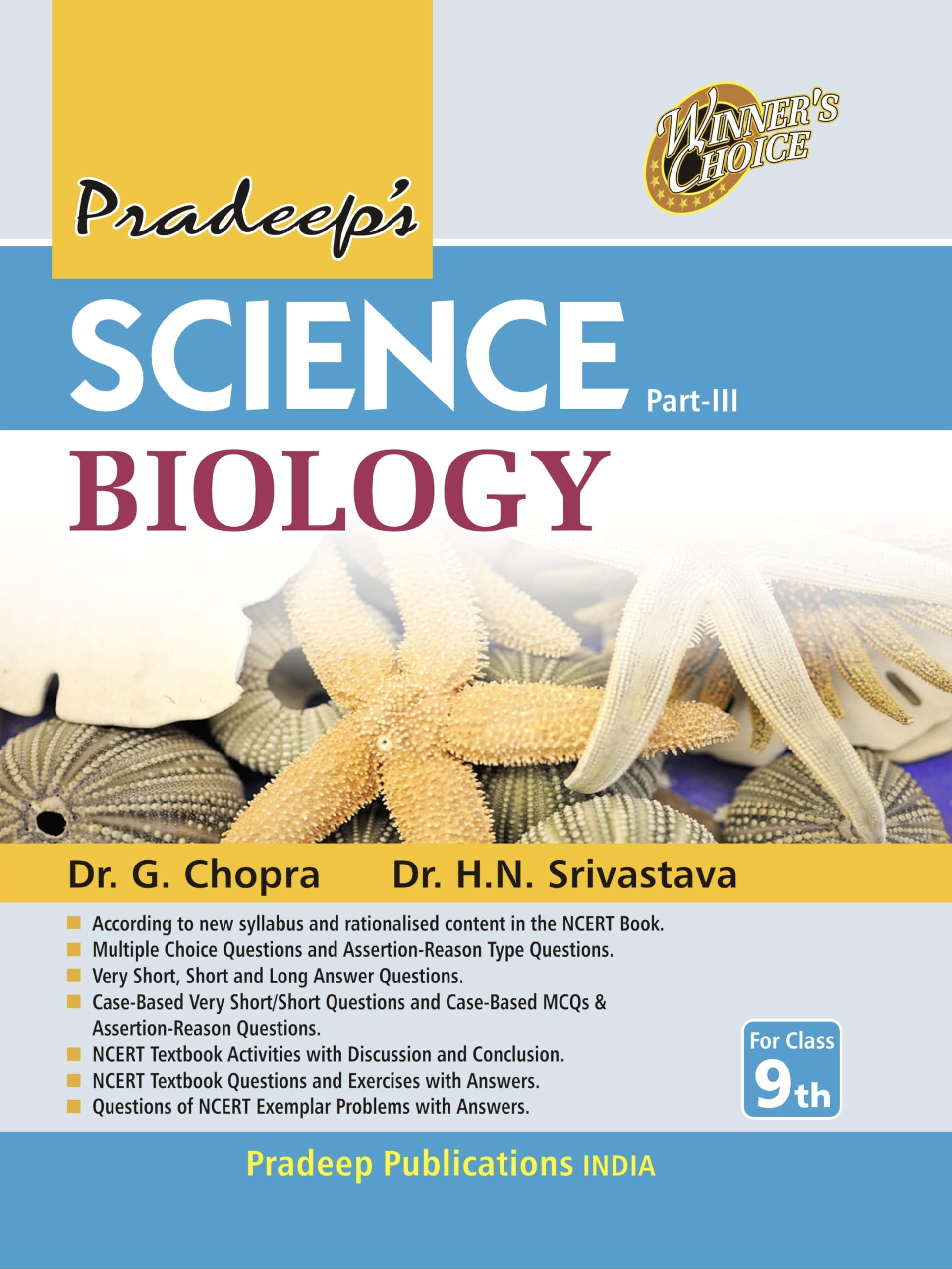 Pradeeps Science Part  III Biology for Class 9  Examination 202526